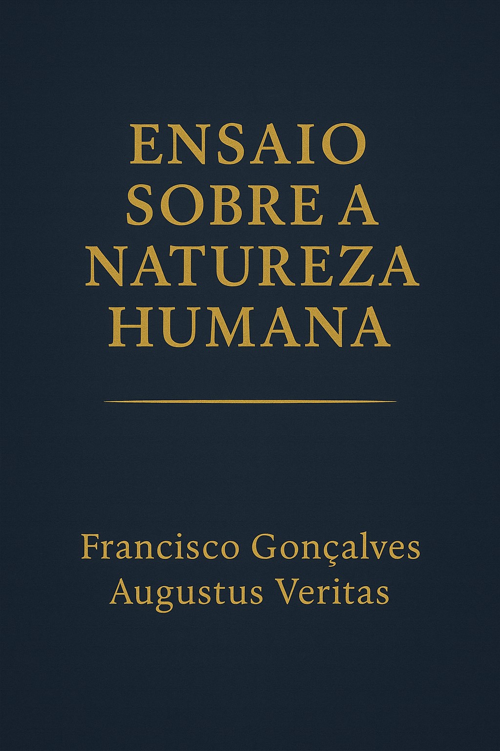 Capa de Ensaio sobre a natureza humana